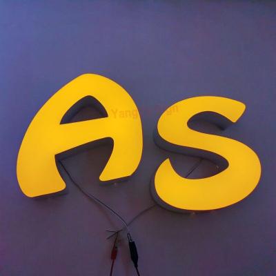 China Custom Buildings Epoxy Resin Channel Letter Led Light Sign Board For Store for sale