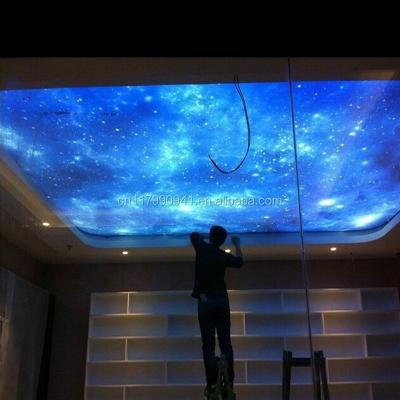 China New Artistic Ceilings UV Star Printed Soft Skylight Protection PVC Stretch Ceiling Film for sale