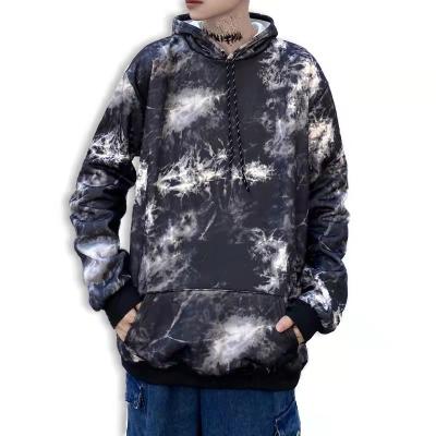 China Custom Printed Clothing Men's Anti-Wrinkle Rainbow Tie Dye Hoodie 100 Cotton Rainbow Tiedye Unisex Sweatshirt for sale