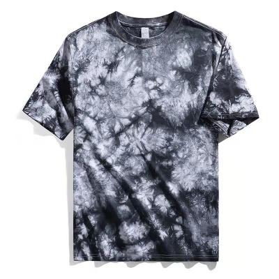 China Black Tie Viable Dye Custom Fashion Clothes Factory Apparel Logo Summer T Shirts For Men for sale