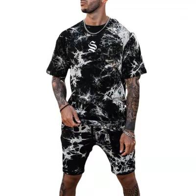 China Wholesale Customized Anti-wrinkle men's crew neck streetwear fashion tie dye oversized t-shirt for sale