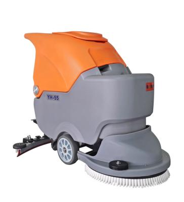 China Hotels Hand Push Type Industrial Floor Scrubber Cleaning Machine zu verkaufen