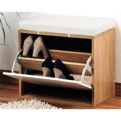 China KD Hot Sale Multi Function Wooden Shoe Cabinet Shoe Bench For Living Room for sale