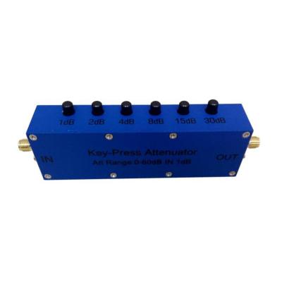 China Instrumentation/Prototyping and Characterization 5w 3G 90 dB Push Button Stage Attenuator with 1dB Step for sale