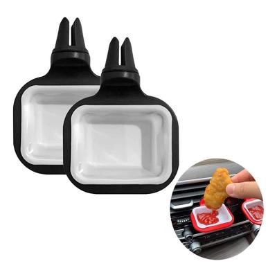 China Universal 2 Pcs Convenient Car French Fries Holder Storage Box Bucket Fry Snack Box Food Drink Cup Holder Travel Eat In Automotive Styling for sale