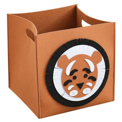 China Folding Storage Box Cartoon Animals Colorful Many Place Can Use Large Storage Box Basket for sale