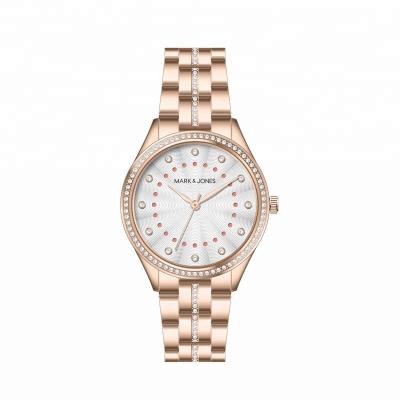 China Chronograph HS-1008 Manufacturer Supplier Custom Logo Stainless Steel Gold Ladies Japan Movement Ladies Wristwatches Luxury for sale