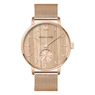 China HS-0352 HTIMES Chronograph OEM ODM Watch Manufacturer Custom Mesh Band Wood Watches For Women for sale