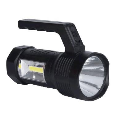 China New Year Super Bright Energy-saving Headlight Rechargeable Flashlight LED Plastic Electric Hand Lamp for sale