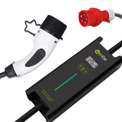 China No Zencar 32A 7KW EVSE type - ev 2 mobile fast charger for house charging for sale