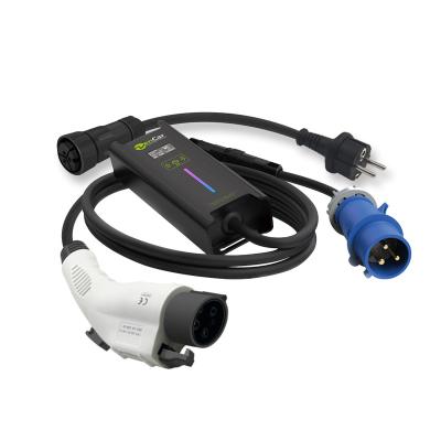 China No Zencar 32A 7KW EVSE portable type 1 wallbox level 2 ev car charger with 2 adapter for sale