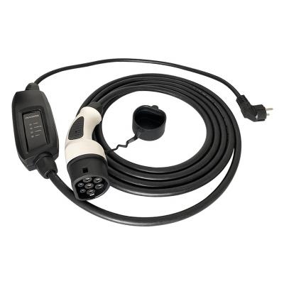 China Duosida Automotive Portable Type 16A - 2 ev charger to schuko plug /240 volt charger for sale