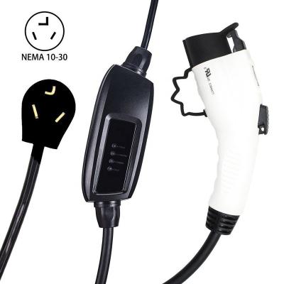 China EV CAR Level 2 Electric Car Charger 16A EVSE 110-220V Saej1772 Type 1plug with 10-30 for sale