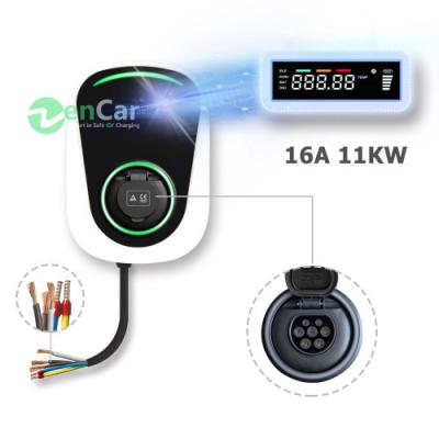 China 16A 11KW Electric Vehicle AC EV Car Charging Station Wallbox EV Fast Charger with Basic Version 237mm*343mm*115mm for sale