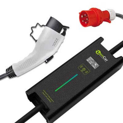 China 7kw Type - 2 EV T1+ ECO Charger Home EVSE Portable EV Charging Station Red for sale