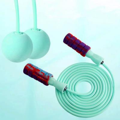 China Home Soft Fitness Eva Foam Handle Ropeless Jump Jump Rope Weighted Wireless Jump Rope Fitness for sale