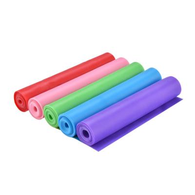 China High Quality Pure Home Fitness Color Band Material Fitness Adjustable Resistance Exercise Bands for sale