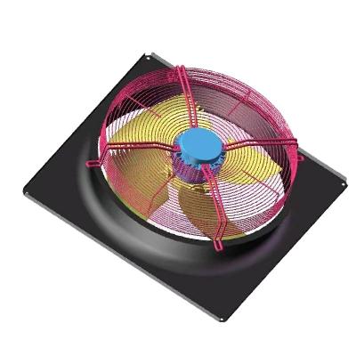 Chine ventilateurs axiaux industriels de 380v 800w 900mm fan axiale de 3 phases pour la chaîne du froid congelée à vendre