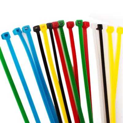 China Electrical Applications Colored Plastic Edge Packing Self Locking Nylon Cable Ties In China Factory for sale