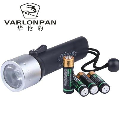 China High Power AA Battery Professional Emergency Torch Compressive Waterproof Diving Tactical Led Flashlight for sale