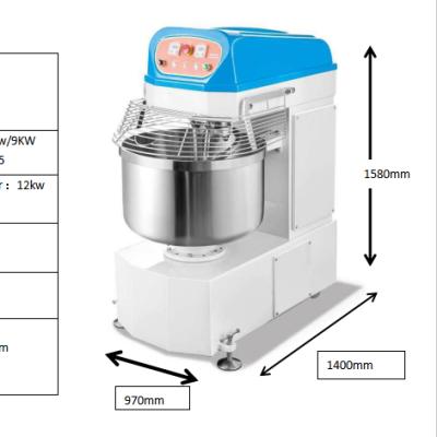 China Hot Selling Amazon Bakery Hot Sale Automatic Spiral Mixer Bread Cake Toast Pizza Bakery Dough Mixer HF200 for sale