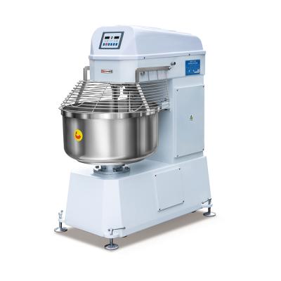 China Professional Snack Factory Mixer HF130 Microcomputer 50Kg Spiral Automatic Dough Kneading Machine For Bakery for sale