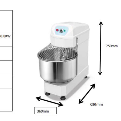 China Hotel HF10A Super Discount Mixer Bread Cake Kneading Machine Toast Pizza Bakery Dough Mixer Hot Sale Products for sale