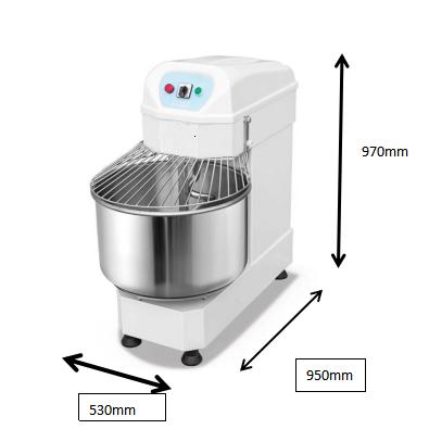 China Hot Selling Hotel Discount Super Mixer Bread Cake Kneading Machine Toast Pizza Bakery Dough Mixer HF50A for sale