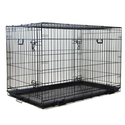 China Breathable HS-W24 To W48 Wire Dog Cage / Dog Kennel 48