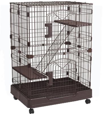 China C-225a Sustainable Large Luxurious 3 Floor Cat Cage for sale