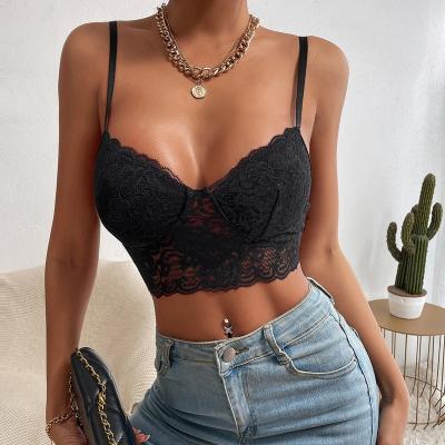 China QUICK DRY Hot Selling Slim Sexy Women Elegant Backless Corset Lace Crop Tops for sale