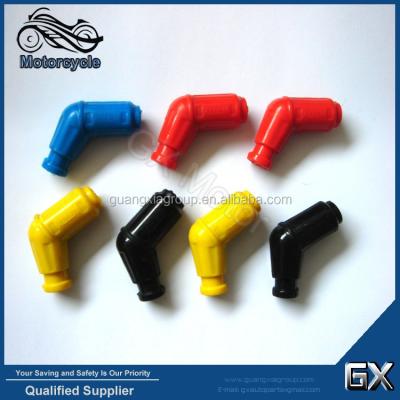 China Universal Motorcycle Rubber Spark Plug Cap Coil Cap / Ignition Cavity Colorful Rubber Cap for sale