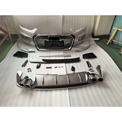 China Plastic Body Kit Include Front Bumper With Grill For Audi A5 2017-2019 Change To RS5 Model for sale