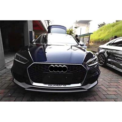 China Good price car parts plastic body kit for Audi A5 2017-2019 modified to RS5 style contain front bumper grill for sale