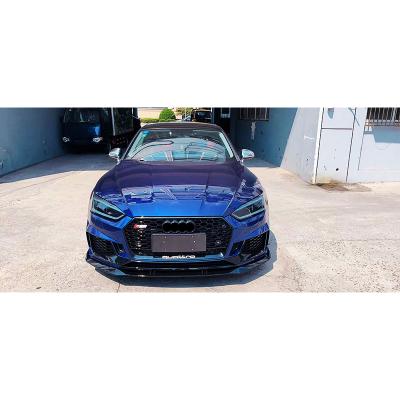 China Newest Plastic Popular Hot Selling Auto Parts Body Kit For Audi A5 2017-2019 Upgrade To RS5 Model With Front Bumper Grille for sale