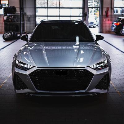 China High Quality Plastic Front Bumper Grill Body Kit For Audi A6 2019-2020 Modified To RS6 Style for sale