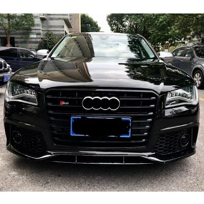 China Plastic Body Kit Include Front Bumper And Grill For Audi A8 2011-2018 Change To RS8 Model for sale