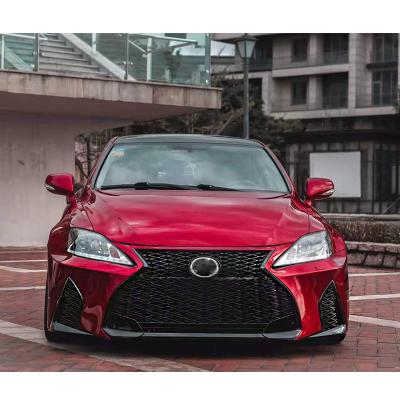 China Hot Selling Plastic Car Parts Body Kit Contain Front Bumper Grill For Lexus IS 2006-2012 Upgrade To 2021 Style for sale