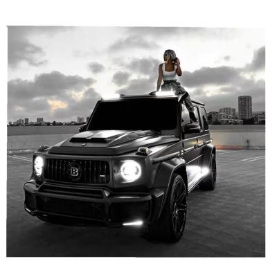 China Plastic car bumper complete with grill eye brown for BENZ G CLASS G63 W464 change to brabu style for bra-bus NEW style for sale