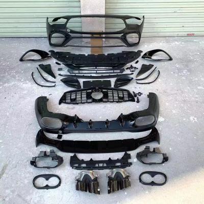 China CLA45 AMG Car Parts Plastic Body Kit Include Front Bumper Set Grill Lip Rear Exhaust For Mercedes Benz CLA Class W118 for sale