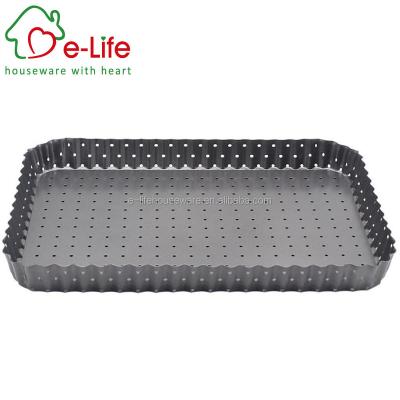 China Viable ELIFE RECTANGLE TART CASSEROLE WITH HOLES for sale