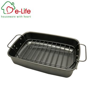 China ELIFE 0.8MM OVEN METAL SUSTAINABLE INDUSTRIAL CHICKEN ROTISSERIE WITH V BRACKET for sale