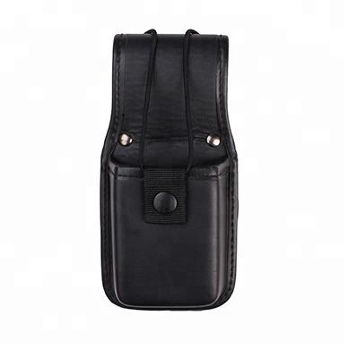 China Comfortable Synthetic Leather Equipment Tactical Pouch Security Police Radio Holster For Duty Belt for sale