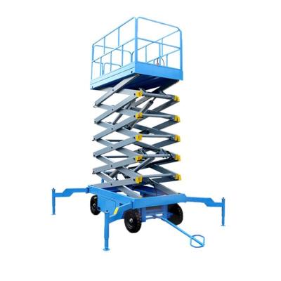 China 8m/10m/12m/16.18m (60cm) 4 Meters-18 Meters New China Work Platform Aerial Scissor Lift for sale