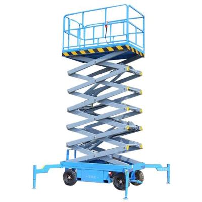 China 8m/10m/12m/16.18m (60cm) warehouse transfer self propelled scissor lift with good quality for sale