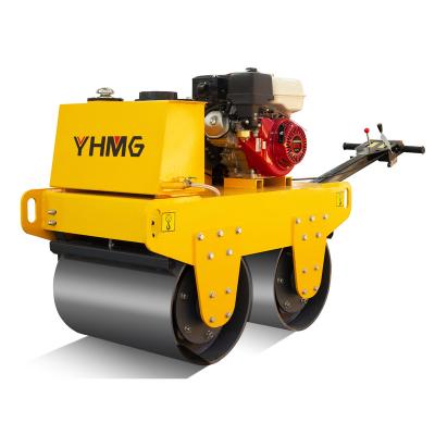 China Construction worksÂ   Ce Compact Certificated Gasoline 530kg Vibratory Walk Behind Road Roller for sale