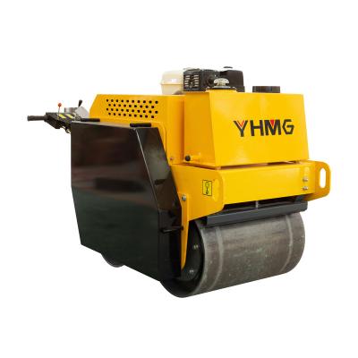 China Construction worksÂ   Ce Compact Certificated Gasoline 530kg Vibratory Walk Behind Road Roller for sale