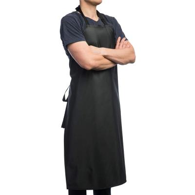 China Comfortable Warm Adjustable Anti-oil Food Processing Apron Food Bib Work PVC Vinyl Selling Kitchen Waterproof Apron for sale