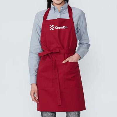 China High Quality Comfortable Wholesale Apron Chef Cooking Cotton Cafe Restaurants Kitchen Apron For Promotion for sale