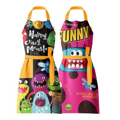 China Custom Sublimation Printed Cute Apron Comfy For Kitchen Cooking Custom Printing Apron for sale